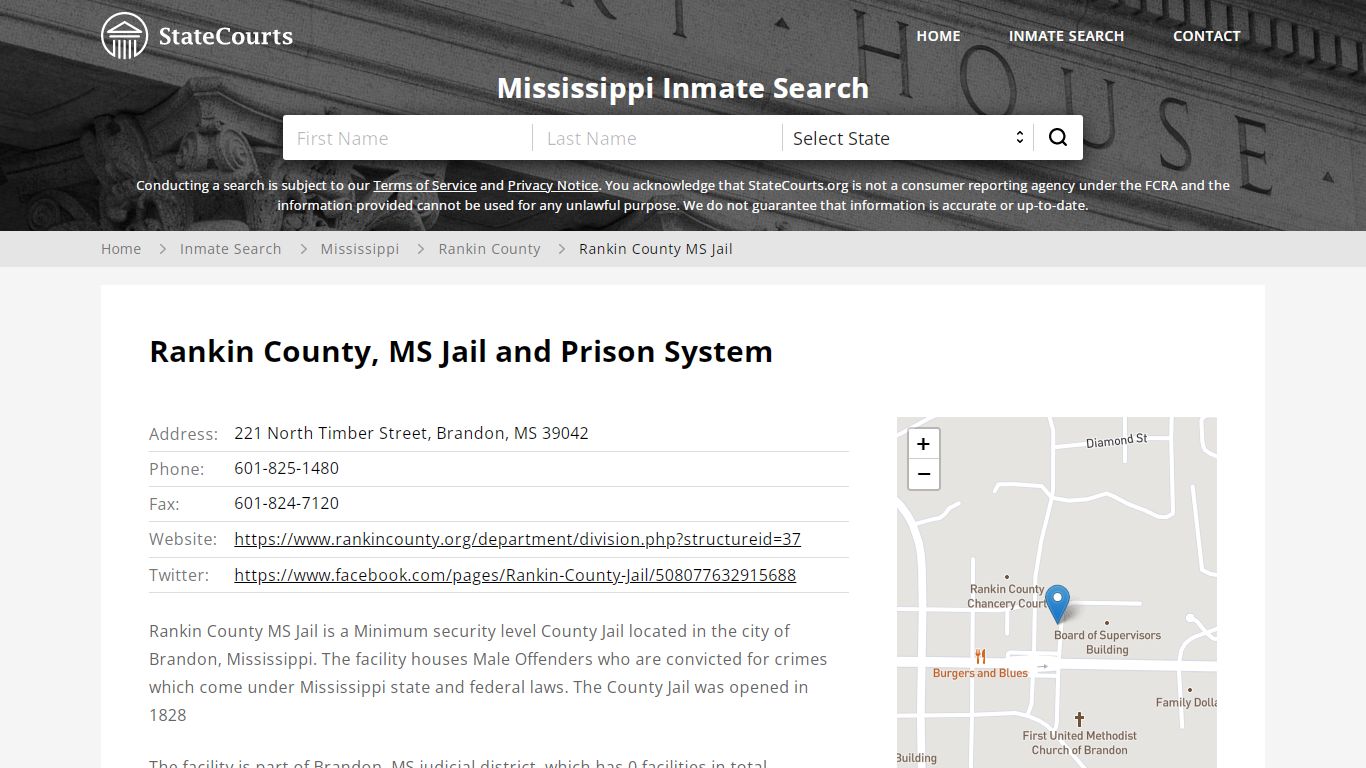 Rankin County MS Jail Inmate Records Search, Mississippi ...
